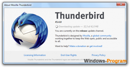 Mozilla Thunderbird 52.2.1