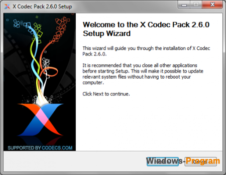 X Codec Pack 2.7.4