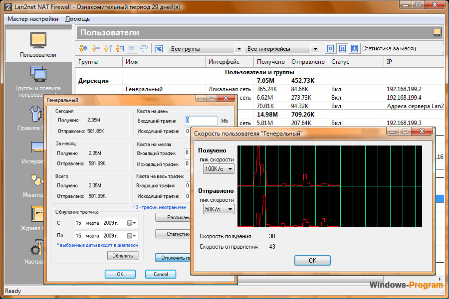 Состояние пользователя. Межсетевой экран lan2net. Lan2net Traffic Shaper. Счетчик трафика lan. Программный обеспечения lan Box.