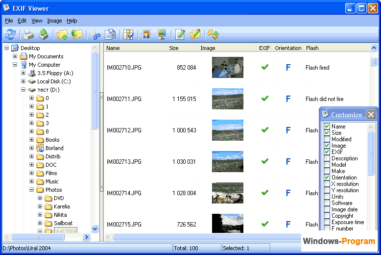 canon exif data viewer